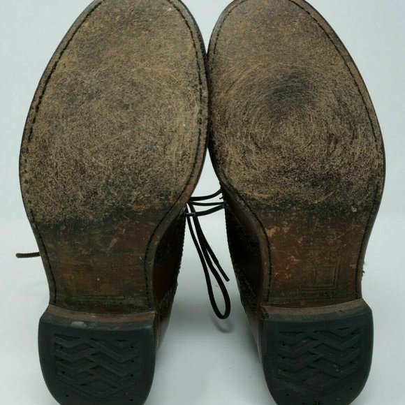 Frye Arkansas Brogue Wingtip Boots 8.5D Made in US - Picture 8 of 8